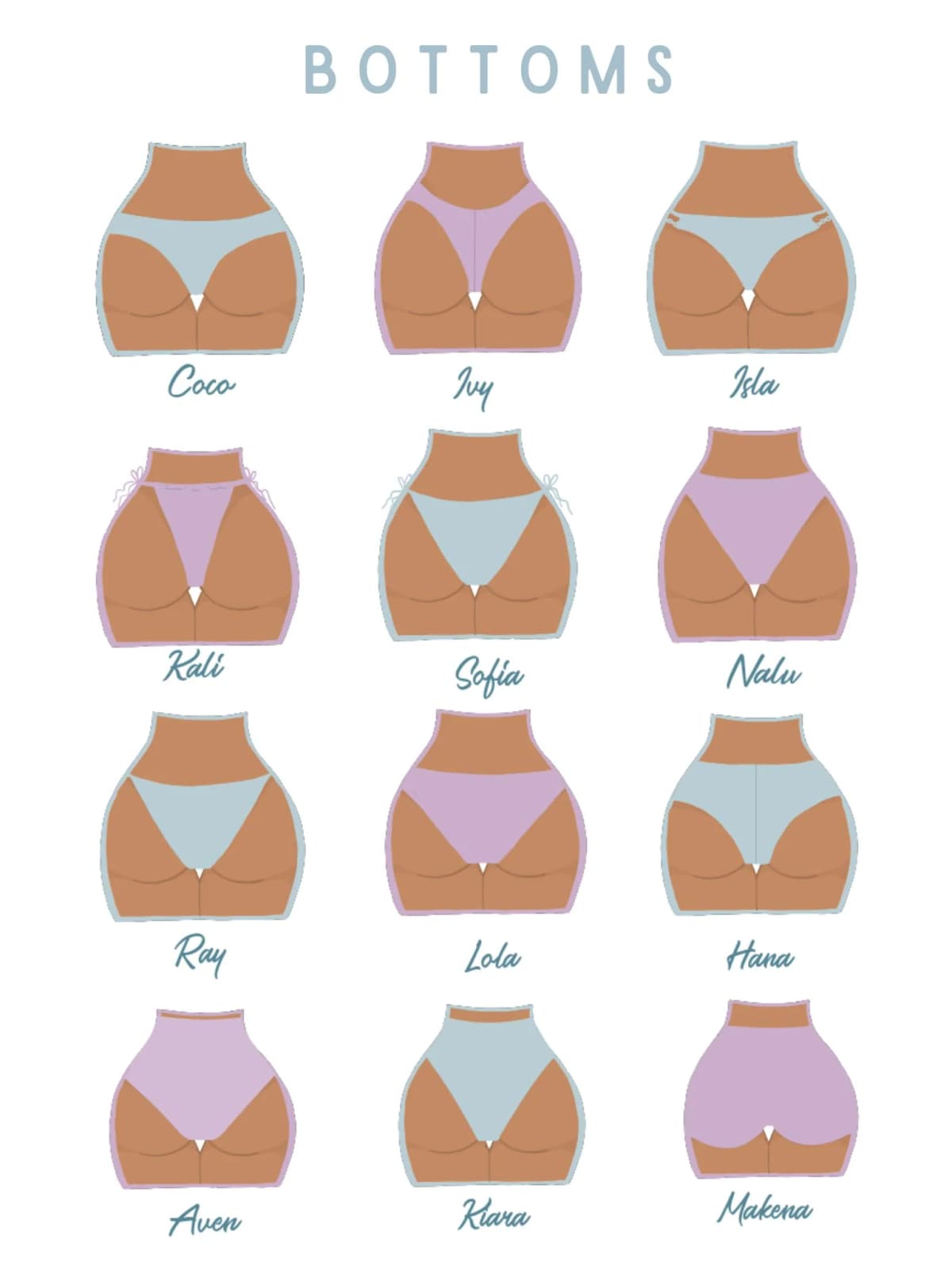 SwimTailor Bikini Bottom Styles
