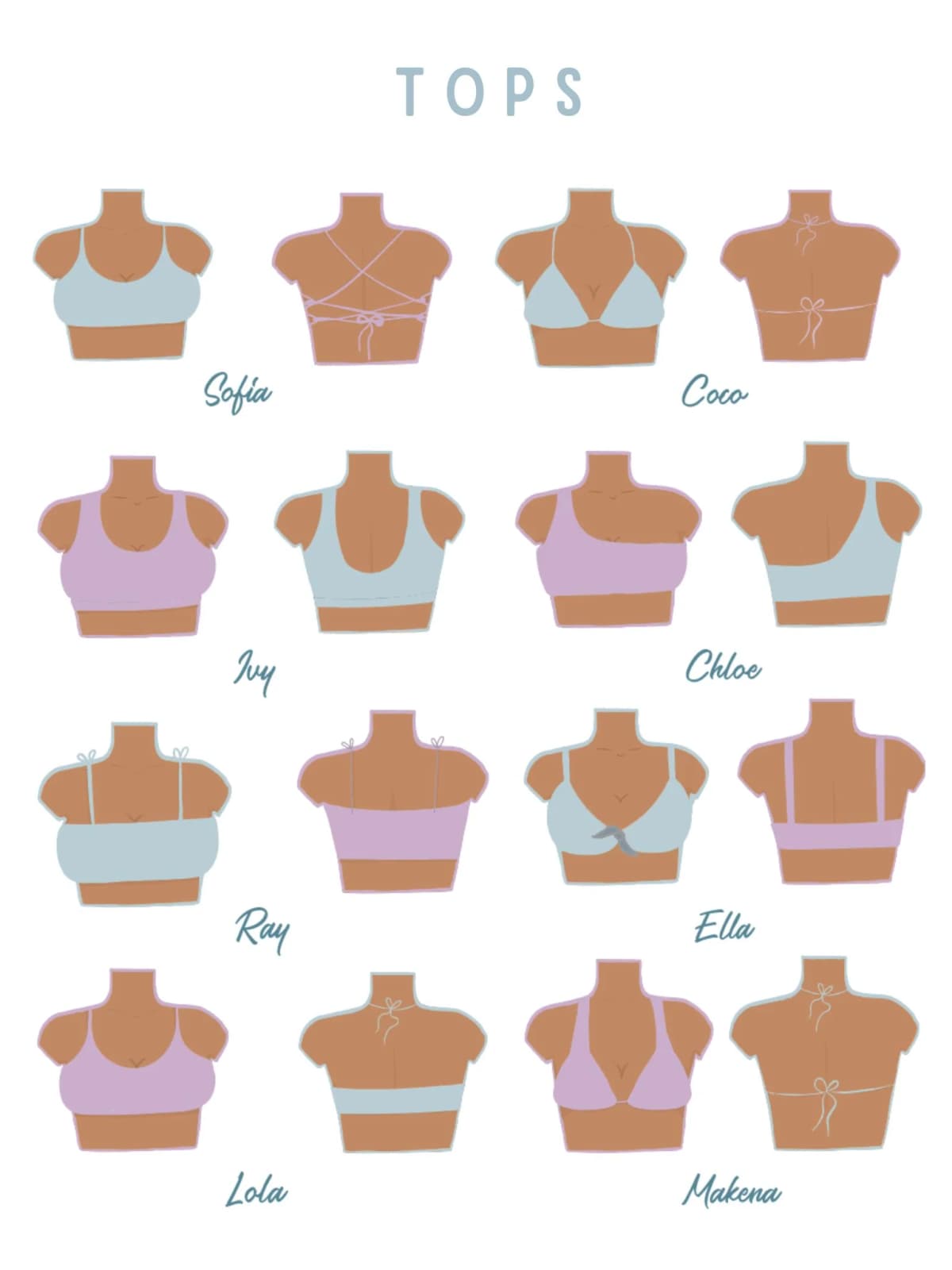 SwimTailor Bikini Top Styles