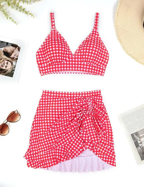 Blooming Jelly Women's High Waisted Bikini Sets Tummy Control Bathing Suit Two Piece Swim Suit 2026 Retro Swimsuit