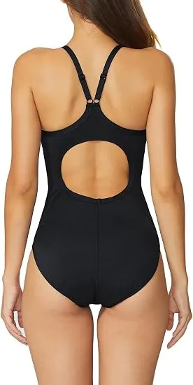 Women's Athletic Training Adjustable Strap One Piece Swimsuit